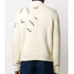 Προσαρμοσμένη χειμερινή κατασκευή casual knit jacquard πουλόβερ για τον άνθρωπο