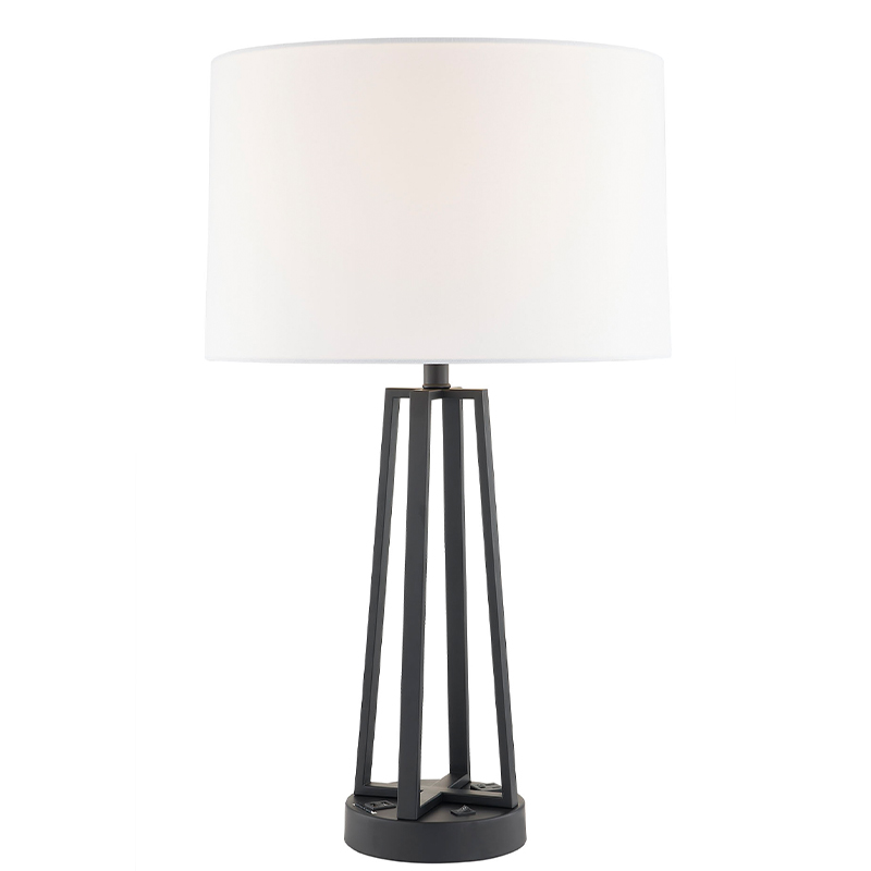 Dark Bronze Nightsand Light με ένα/off rocker switch, ένα βολικό κατάστημα και ένα λιμάνι φόρτισης USB στο δωμάτιο του ξενοδοχείου