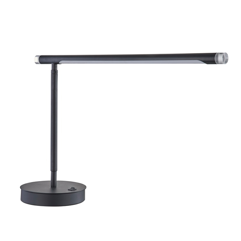 Marriott Ρυθμιζόμενη λάμπα γραφείου LED με ματ μαύρο φινίρισμα και ένα/off rocker switch στο δωμάτιο ξενοδοχείου