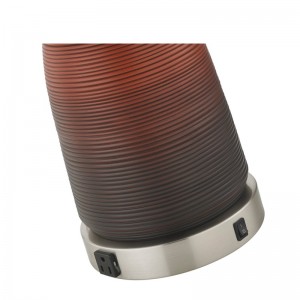 Λάμπα τραπεζιού ρητίνης ξενοδοχείου με σώμα ρητίνης κλάδου κεχριμπαρού και ένα/off rocker switch, δύο βολικά καταστήματα στο δωμάτιο του...