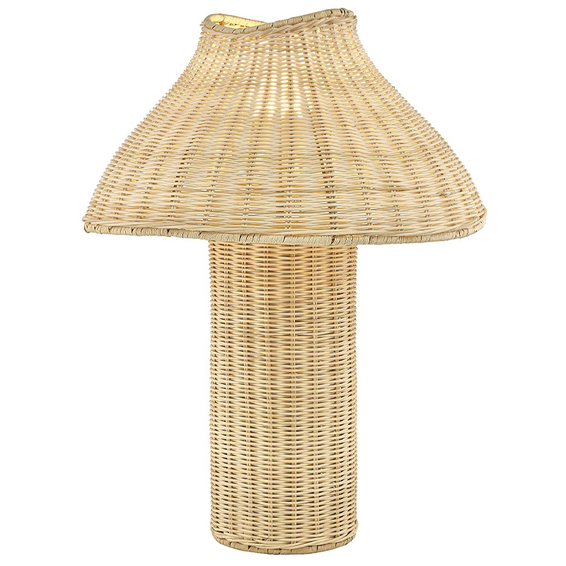 Treehouse Hotel Rattan Table Lamp με φυσικό σώμα μπαστούνι στο δωμάτιο ξενοδοχείου