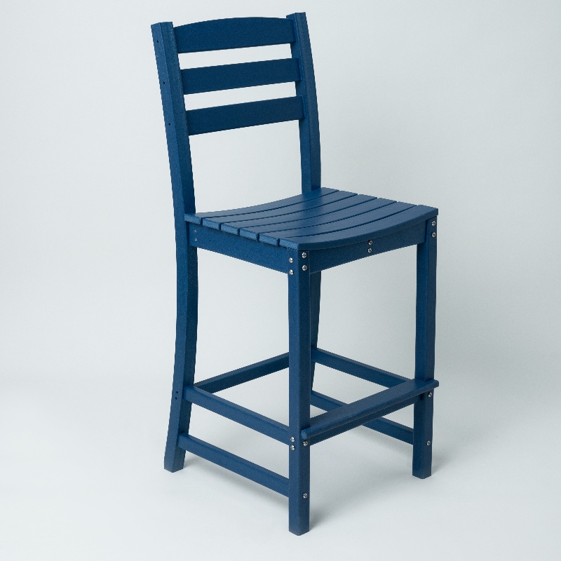 Ψηλή καρέκλα adirondack με μπλε χρώμα