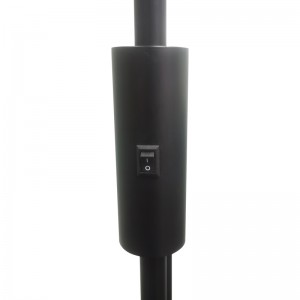 Waterwalk Hotel Floor Lamp με ματ μαύρο φινίρισμα στον καναπέ δίπλα στο δωμάτιο