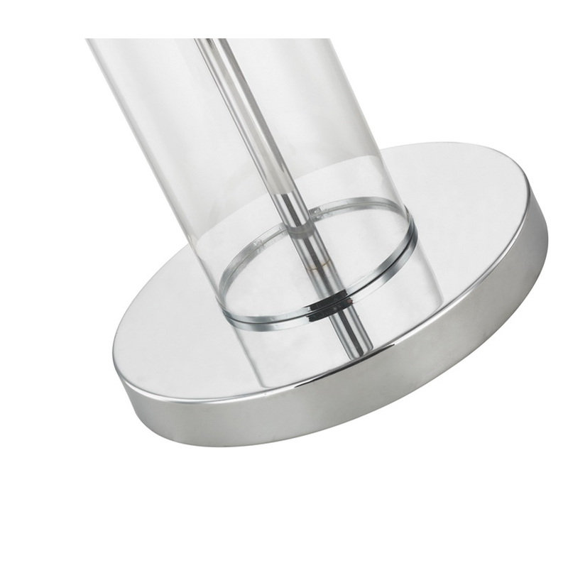 Hotel Metal Floor Lamp με γυαλισμένο χρωμιωμένο φινίρισμα στον καναπέ δίπλα στο δωμάτιο