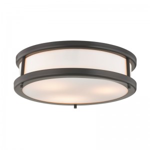 Λάμπα οροφής Delta Hotel με σκούρο χάλκινο φινίρισμα στο δωμάτιο και το διάδρομο