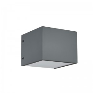 Φιλοξενία ξενοδοχειακής λάμπα τοίχου με βαμμένο επίπεδο γκρι φινίρισμα και ενσωματωμένη λυχνία LED στο Hotel Typical Baseor