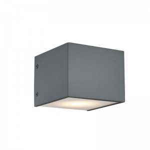 Φιλοξενία ξενοδοχειακής λάμπα τοίχου με βαμμένο επίπεδο γκρι φινίρισμα και ενσωματωμένη λυχνία LED στο Hotel Typical Baseor