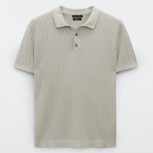 Προσαρμοσμένος σχεδιαστής καλοκαιρινό κοντό μανίκι πλεκτό πουλόβερ βαμβάκι ανδρών \\\\\\\\\'s πουλόβερ