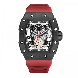 Baogela Top Brand Luxury Mens Watches Sport ανοξείδωτος χάλυβα Tonneau Dial Στρατιωτικό αθλητικό βραχίονα σιλικόνης σιλικόνης Dropship 4149