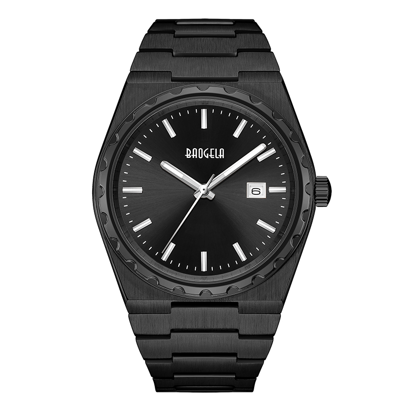 Baogela Brand Luxury Rose Watches Ανοξείδωτος Χάλυβα Άνδρες \\ Wristwatch Classic Business 50M Αδιάβροχη κίνηση Relogio Masculino 22801