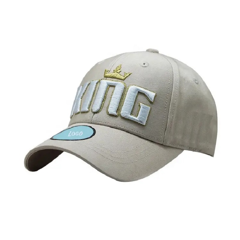 Επαγγελματικό έθιμο κατασκευασμένο BCI Organic Cotton Twill 6 Πάνελ Δομημένο αθλητικό καπέλο μπέιζμπολ και καπέλο με 3D λογότυπο