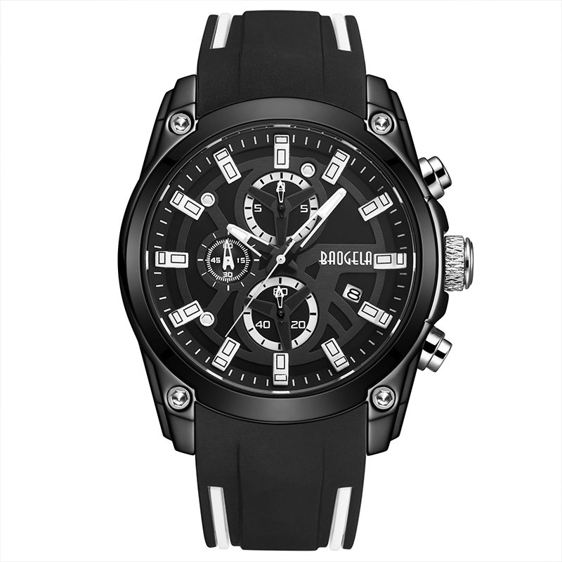 Τα στρατιωτικά ρολόγια του Baogela Men Men Men Men Men Waterproof Fashion Blue Blue Strap Wristwatch Man Luxury Top Brand Luminous Watch 22705