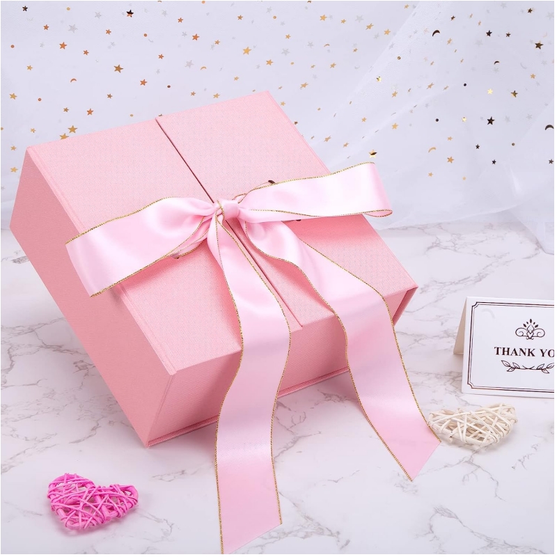 Προσαρμοσμένο ροζ κουτί δώρου