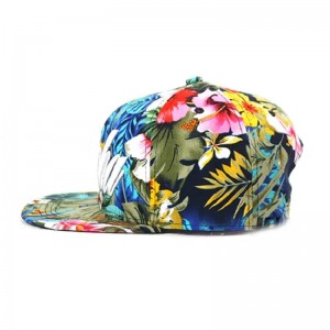 Υψηλής ποιότητας προσαρμοσμένη εξάχνωση floral snapback καπέλο για άνδρες γυναίκες