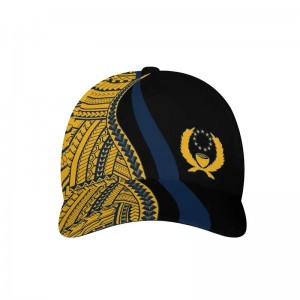 Νέο Micronesia Pohnpei Flag Printed Baseball Cap Polynesian Tattoo Sports Caps Τοποθέτησε ρυθμιζόμενη αναπνευστική υπαίθρια καπέλο Unisex