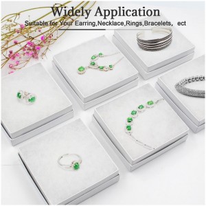 Απλό στυλ προσαρμοσμένο κουτί κοσμημάτων