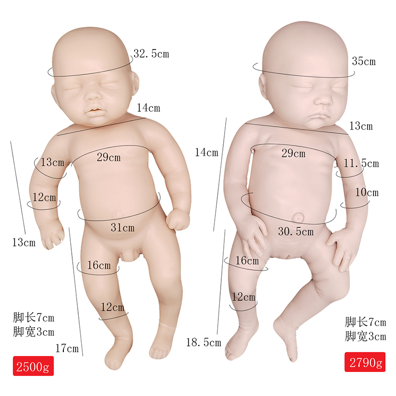 Υψηλή προσομοίωση Αναγεννημένη κούκλα Το υλικό σιλικόνης αναγεννημένο μωρό κοιμάται σιλικόνη αναγεννημένη κούκλα ρεαλιστική (προ-make-up)