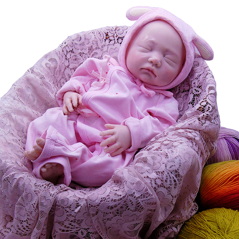 Υψηλή προσομοίωση Αναγεννημένη κούκλα Το υλικό σιλικόνης αναγεννημένο μωρό κοιμάται σιλικόνη αναγεννημένη κούκλα ρεαλιστική (μετά το μακιγιάζ)