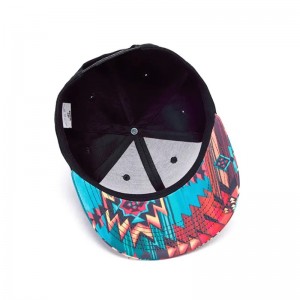 3D εκτύπωση snap back flat brim hat street hip printing flat bill hawaiian καπέλα Σχεδιάστε το δικό σας καπάκι snapback/hat