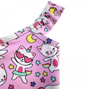 Cartoon Print Lovely Children Swimsuits