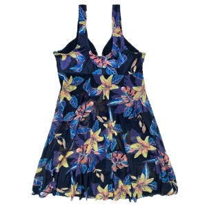 V Λουλούδια λαιμού και μαγιό μεγέθους