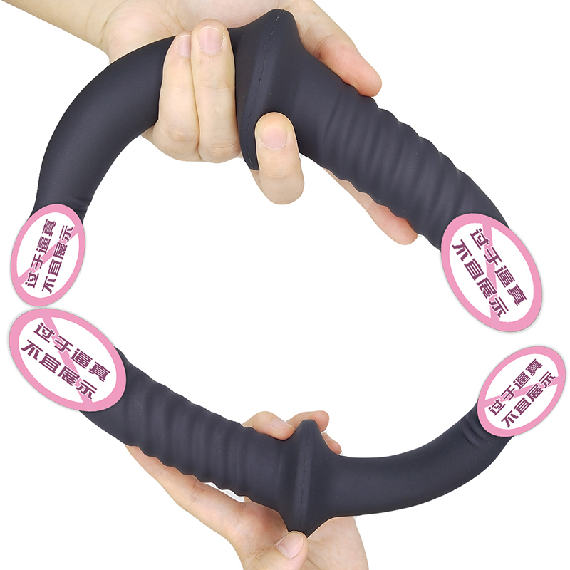 845 καυτή πώληση γυναικών σεξουαλικό παιχνίδι ρεαλιστικό Dildo Double Head Penis για ενήλικες