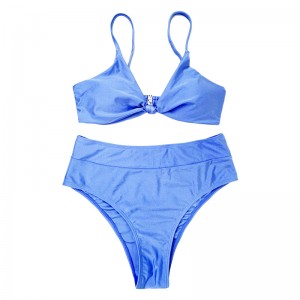 Στερεό χρώμα σέξι μαγιό λουτρών πίσω