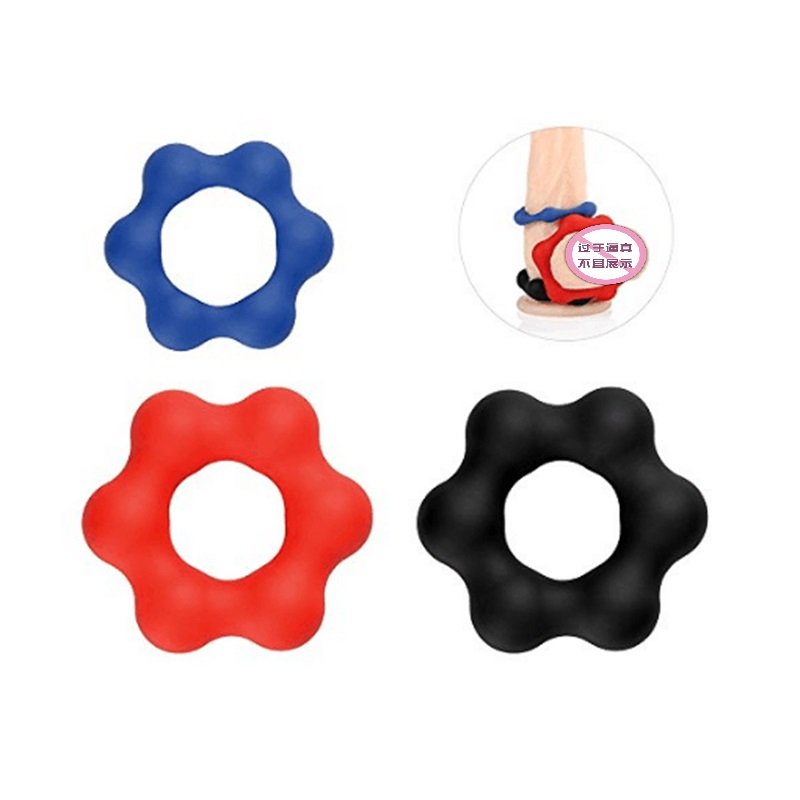 Hot Selling Men Sex Toy Penis δαχτυλίδι κόκορας για τους άνδρες αυνανισμό (έξι χάντρα)