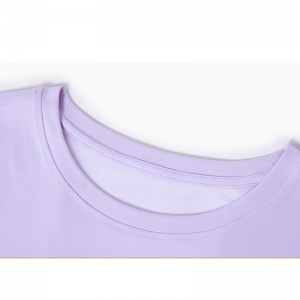 Γάζα μπάλωμα o λαιμό yoga μπλουζάκια