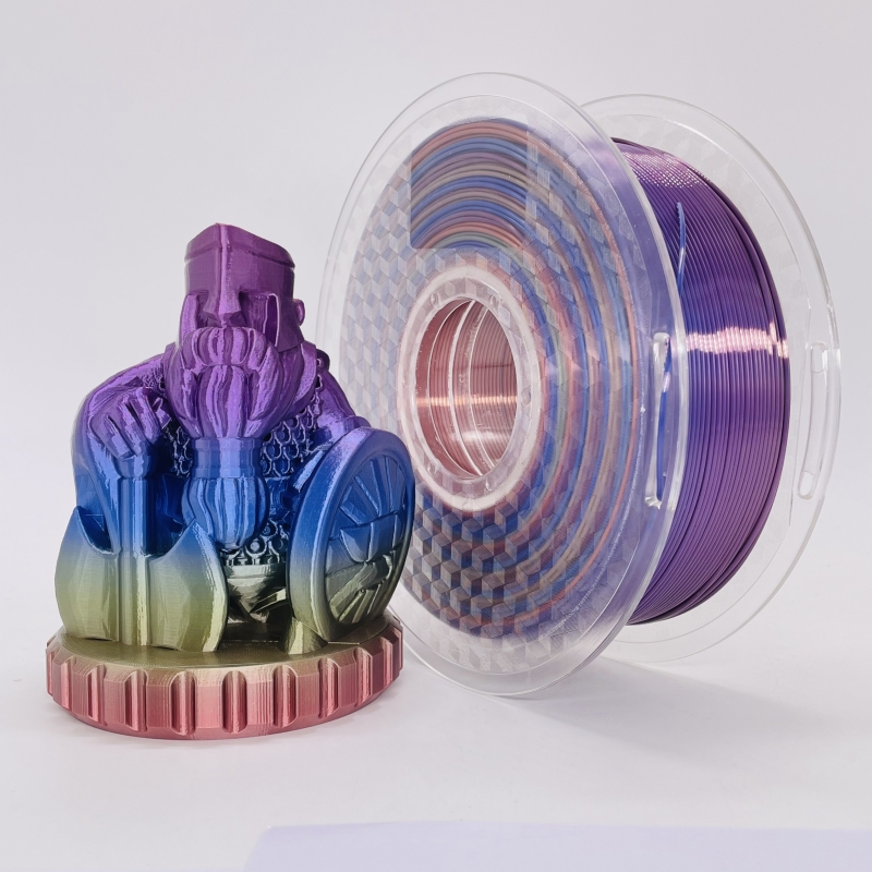 μεταξιού ουράνιο τόξο πολύχρωμο pla νήμα παστέλ color1.75mm 3d εκτυπωτής pla νήμα