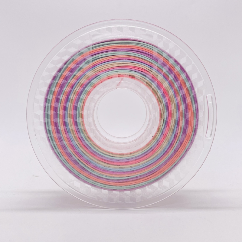 μεταξιού ουράνιο τόξο πολύχρωμο pla νήμα παστέλ color1.75mm 3d εκτυπωτής pla νήμα