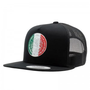 Custom 6 Panel Hip Hop Snapback Hat 3D Λογότυπο κεντήματος Flat Bill Gorras Snapback Cap