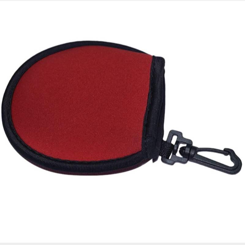Νέο εργοστάσιο άφιξης Τιμή αδιάβροχο Neoprene Custom Logo Color Golf Ball Pouch Holder Pocket Bags με κλιπ