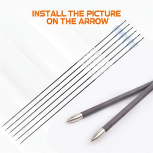 100 GRAIN Εισαγωγή σημείου σφαίρας για βέλη άνθρακα ID4.2mm