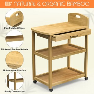 Ανοίξτε το ράφι για τα καροτσάκια προετοιμασίας τροφίμων