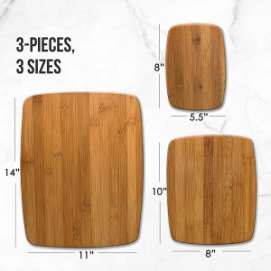 Bamboo Shutping Board Duo