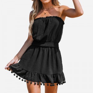 Φόρεμα καλύμματος φούστες με πίσω παραλία