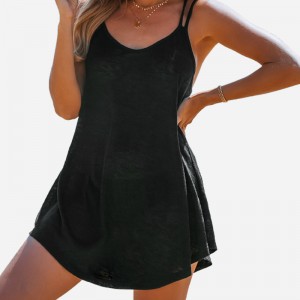 Beachy V-Neck Cover-Up Dress