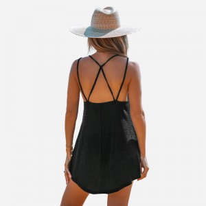 Beachy V-Neck Cover-Up Dress