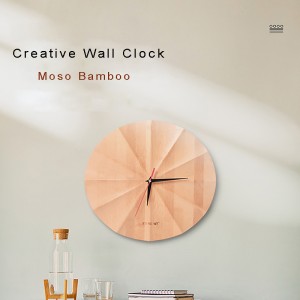 Bamboo Craft Creative Wall Clock Διακόσμηση