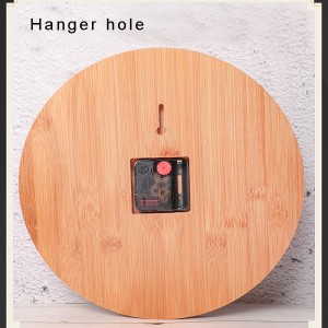 Bamboo Craft Creative Wall Clock Διακόσμηση