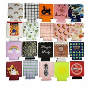 Ανακυκλωμένο νεοπρένιο διαθέσιμο 330ml διαφημιστικό πτυσσόμενο νεοπρένιο μπύρα μπορεί να μανίκια με προσαρμοσμένο σχεδιασμό εκτύ...