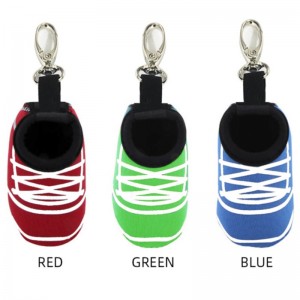 Χονδρικό νεοπρένιο δύο γκολφ μπάλες συσκευασίας τσέπες τσέπες μέσης προσαρμοσμένη θήκη γκολφ με γάντζο