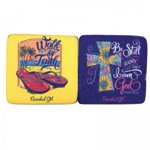 Υψηλής ποιότητας Neoprene Coaster Custom Logo Hot Neoprene Coaster