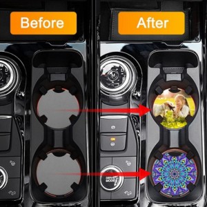 Καυτή πώληση φυσικό καουτσούκ Car Coaster κενό λευκό για το Cup Cup Cup Coaster