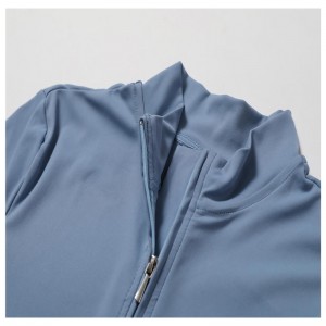 SC1072 ΔΩΡΕΑΝ δείγμα μακρύ μανίκι φερμουάρ κορυφαίο γυμναστήριο One Piece Wear Active Jumpsuit Yoga Workout Romper