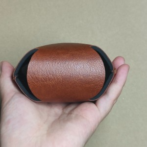 Debossed Logo Neoprene Brown Pu Leath