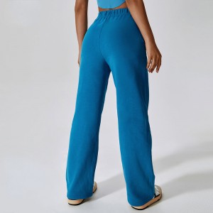 SC10128 OEM Custom Design Λογότυπο Στερεό έγχρωμο έγχρωμο τζινγκγιά παντελόνια ιδρώτα joggers ευθεία παντελόνια πόδι παντελόνι fleece sweatpants