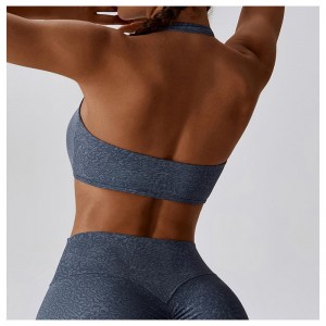 SC10133 78% νάιλον και 22% Spandex Halter αναπνέει γρήγορο ξηρό ξηρό γυμναστήριο γυμναστήριο Γιόγκα Φορέστε σπορ σουτιέν για γυναίκες