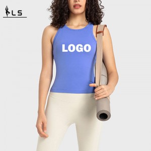 SC10242 συμπίεση περικοπή δεξαμενών γιόγκα με τα pads προπόνηση γυμναστήριο γιόγκα σουτιέν δεξαμενή περικοπή cami tops γεμισμένα